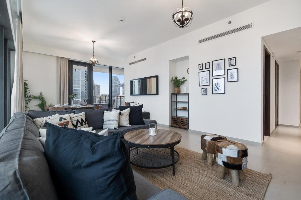 Breathtaking City Views From Dt Apt With Terrace Dubaj Kültér fotó