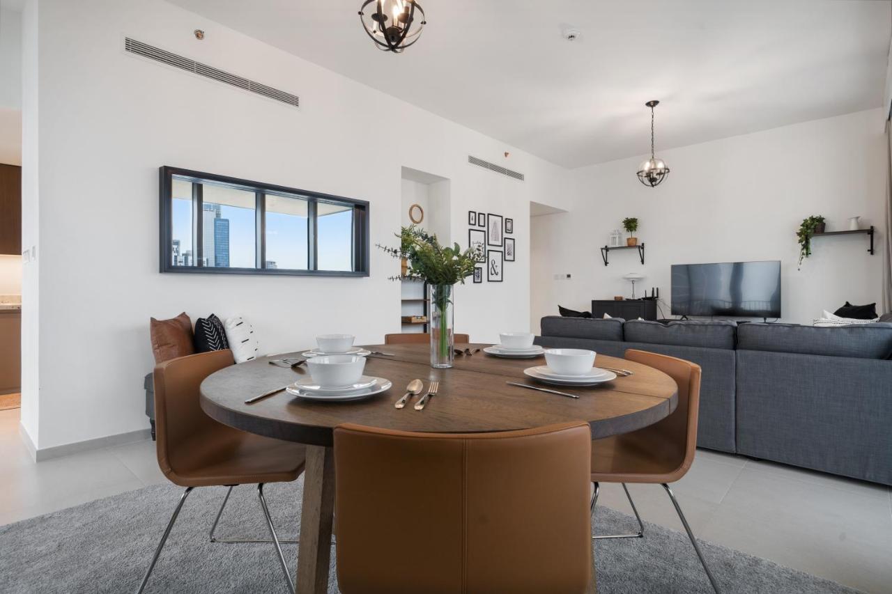 Breathtaking City Views From Dt Apt With Terrace Dubaj Kültér fotó