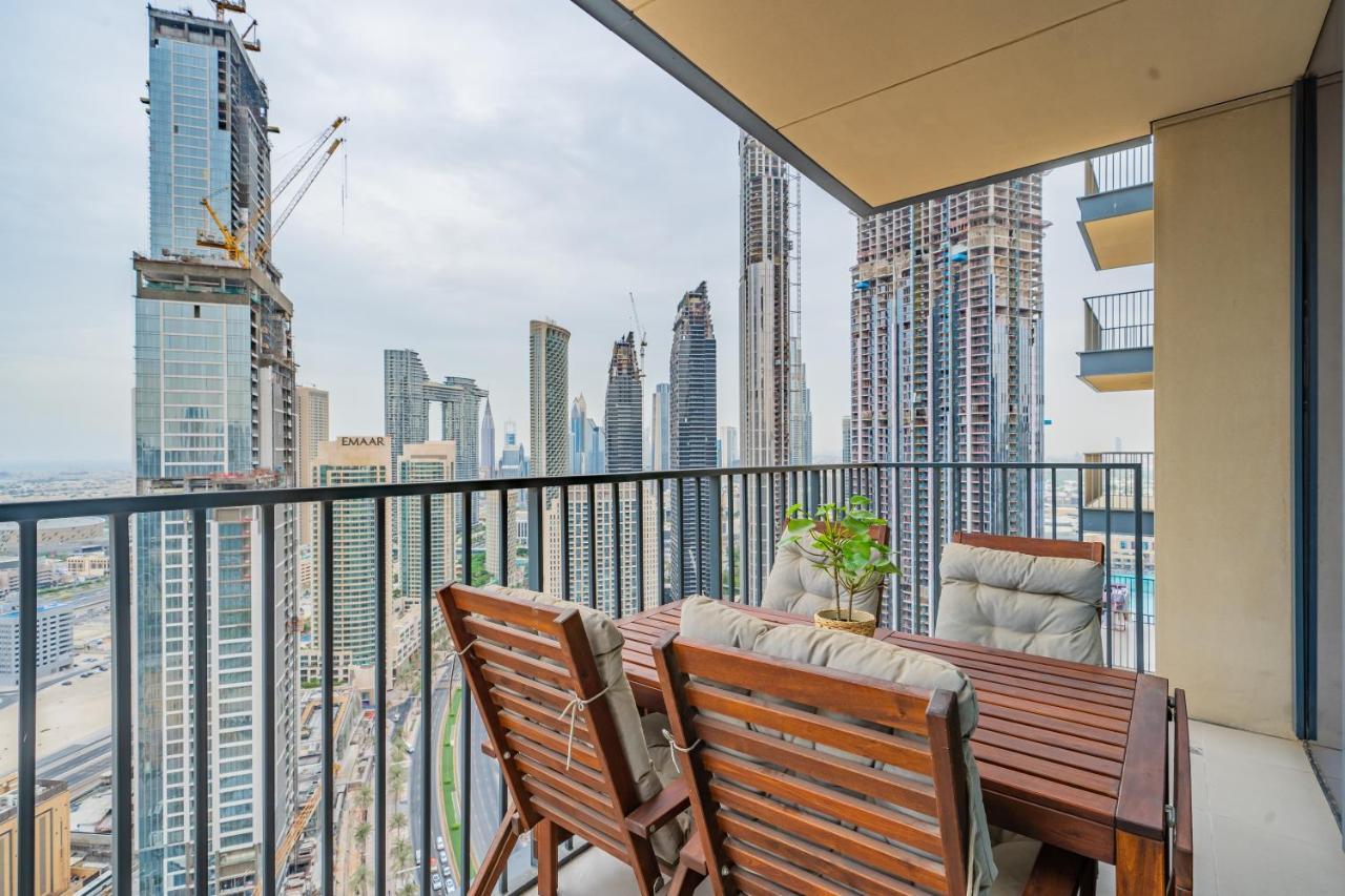 Breathtaking City Views From Dt Apt With Terrace Dubaj Kültér fotó