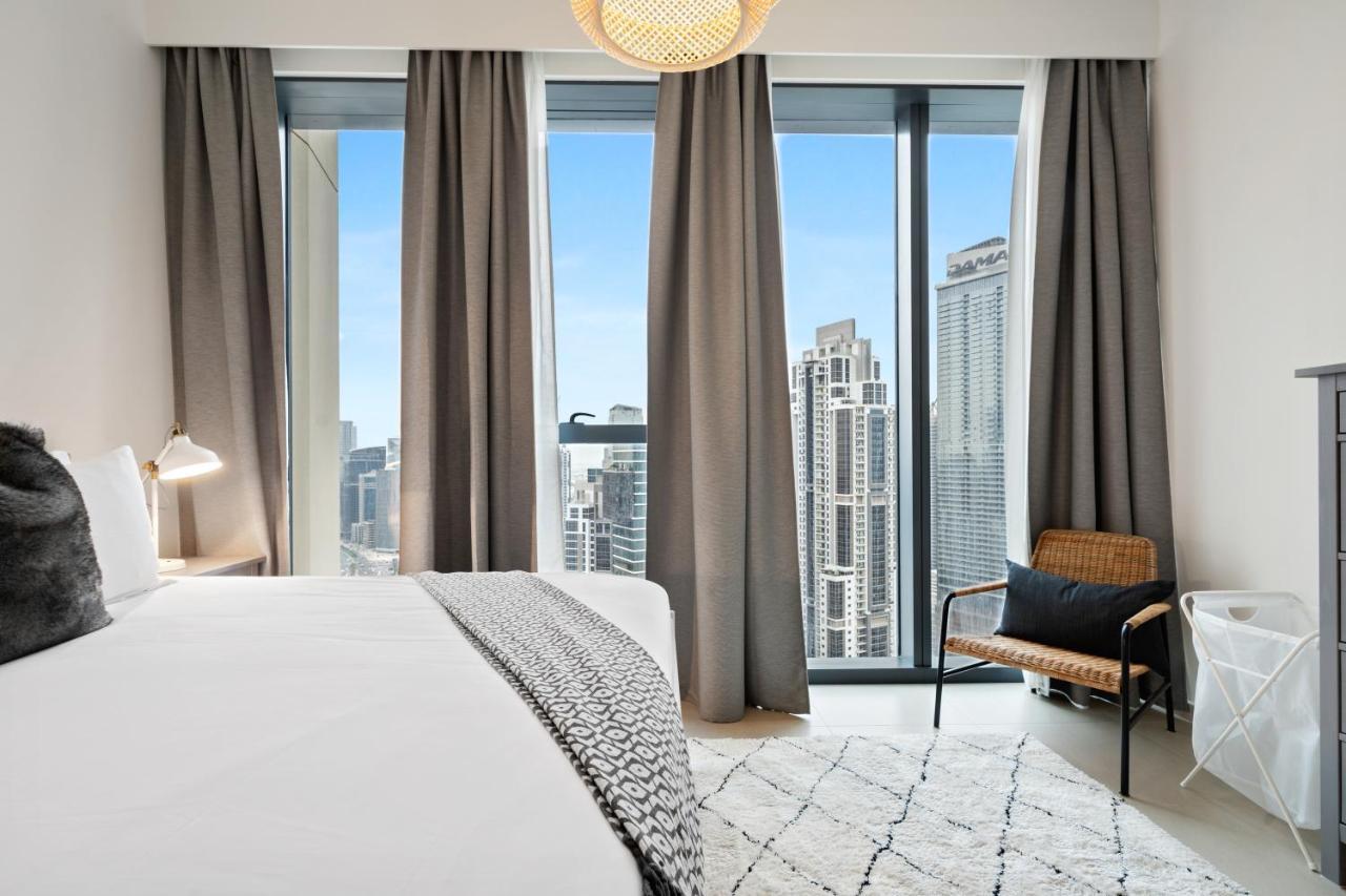 Breathtaking City Views From Dt Apt With Terrace Dubaj Kültér fotó